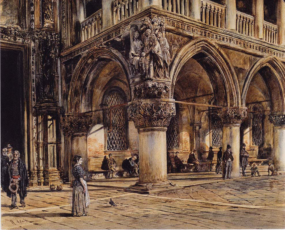 View of the Doge's Palace in Venice